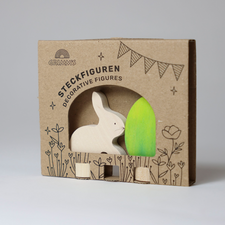 Grimm's Celebration Ring Deco (Easter Set Batik Green - 2pcs)