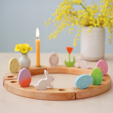 Grimm's Celebration Ring Deco (Easter Set Batik Orange - 2pcs)