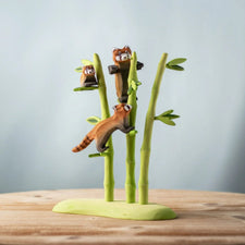 Red Panda and Bamboo Set
