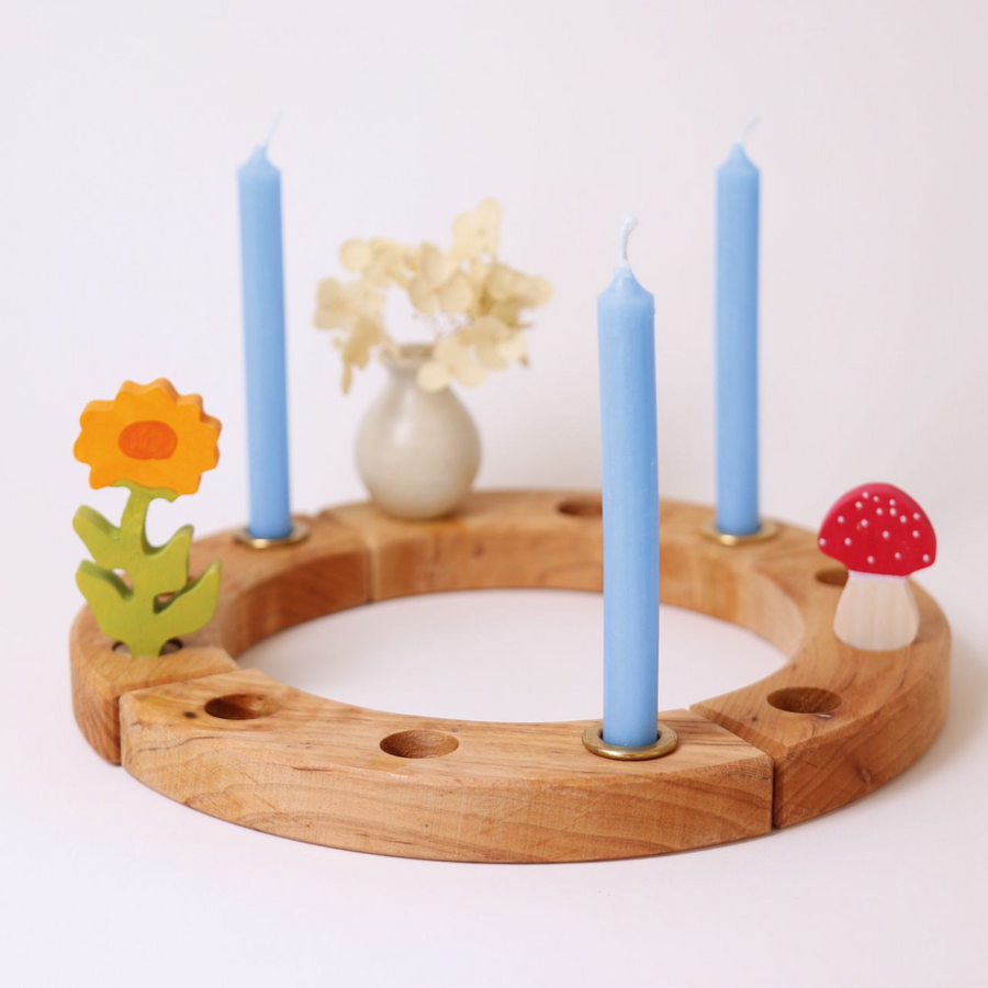 Grimm's 10% Beeswax Candles (Light Blue)