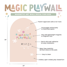 Magic Playwall - Arch Magnetic Wall Decal (Blush)