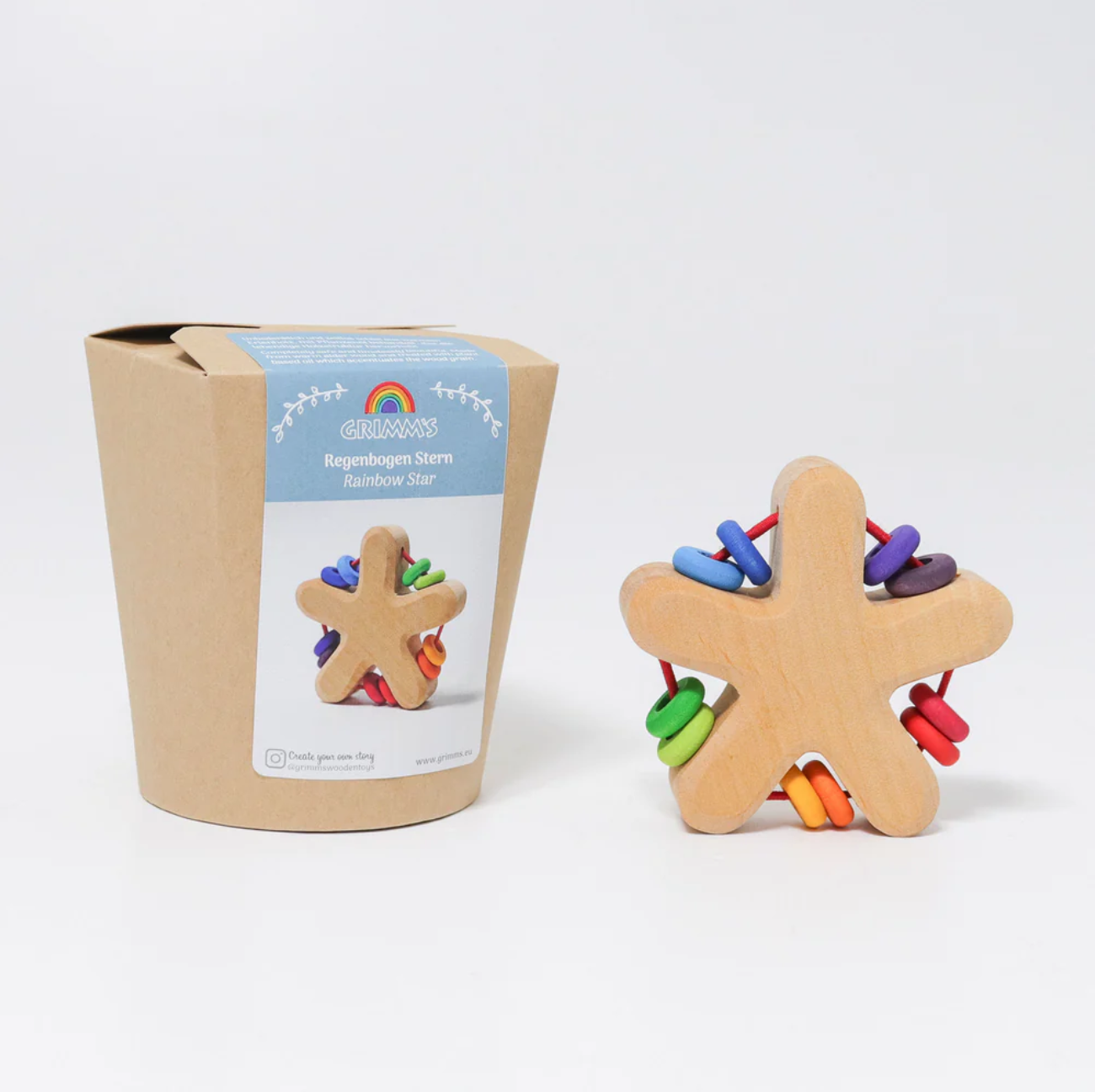 Grimm's Rainbow Rattle Star