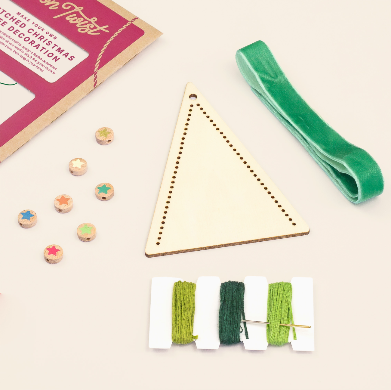 Make Your Own Stitched Decoration Craft Kit (Christmas Tree)