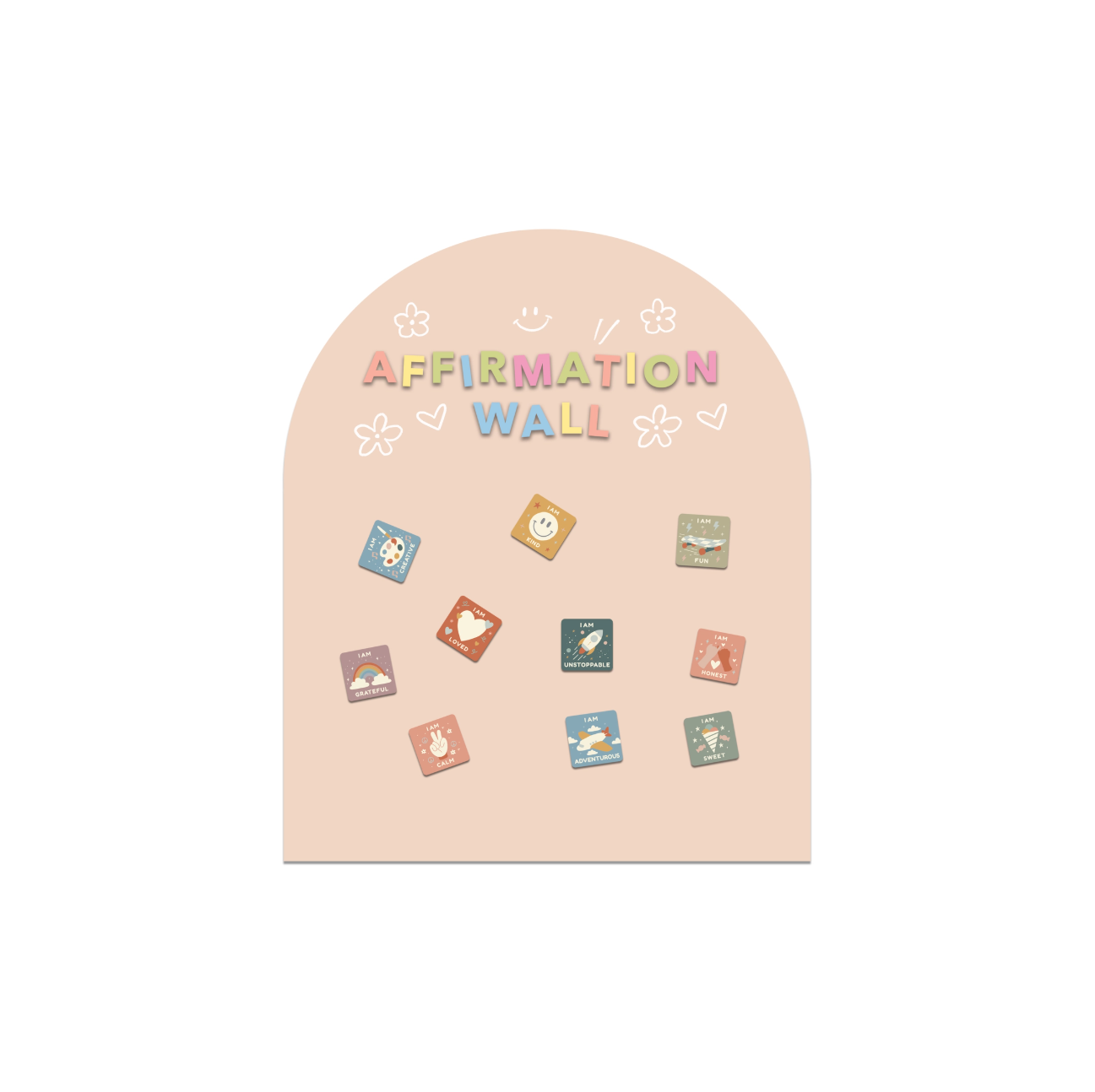 MINI Magic Playwall - Arch Magnetic Wall Decal (Blush)