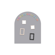 MINI Magic Playwall - Arch Magnetic Wall Decal (Stone Grey)