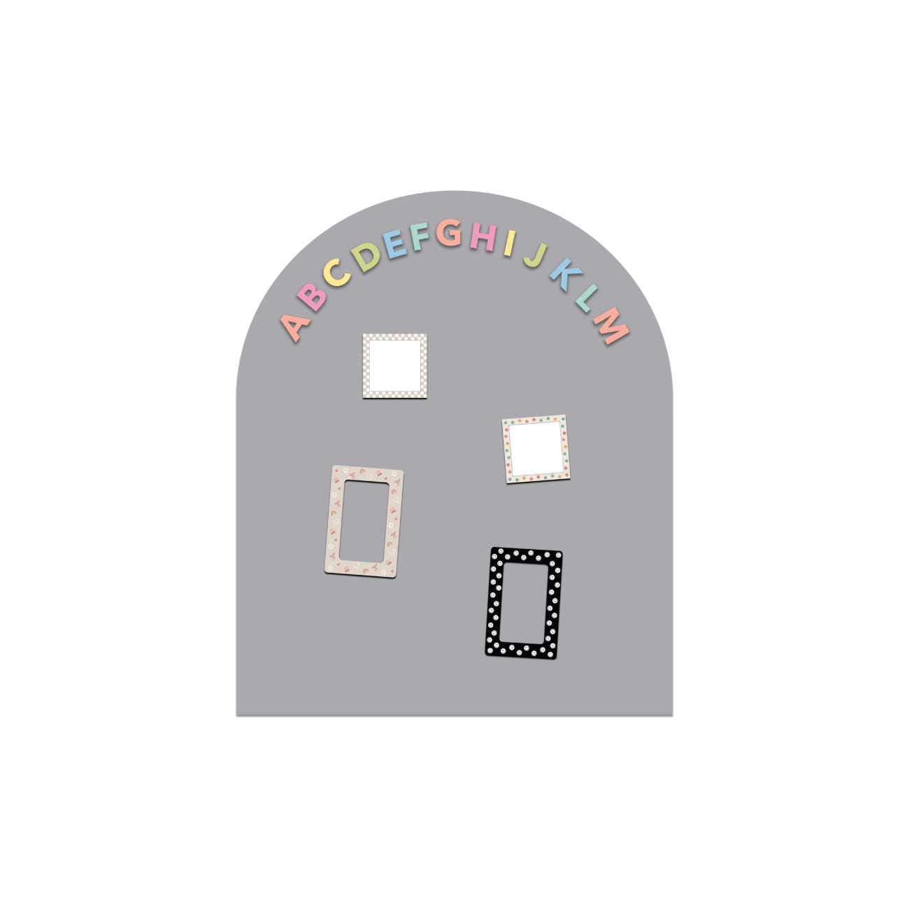MINI Magic Playwall - Arch Magnetic Wall Decal (Stone Grey)
