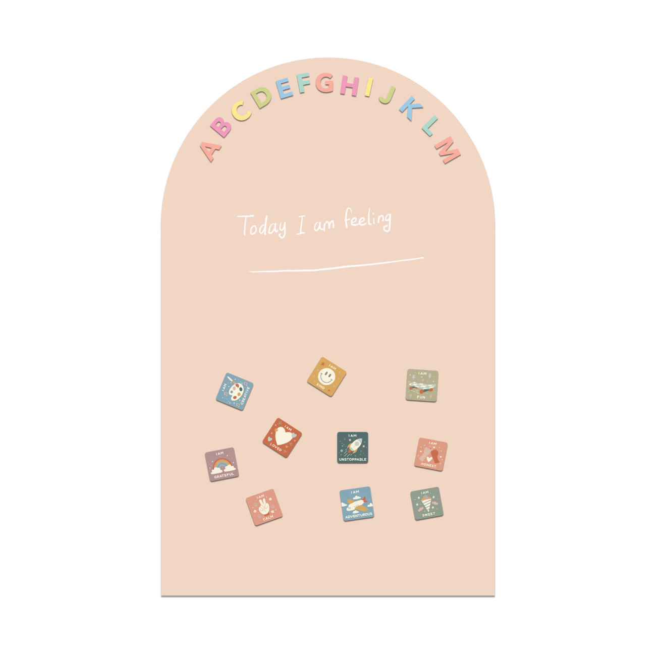 Magic Playwall - Arch Magnetic Wall Decal (Blush)