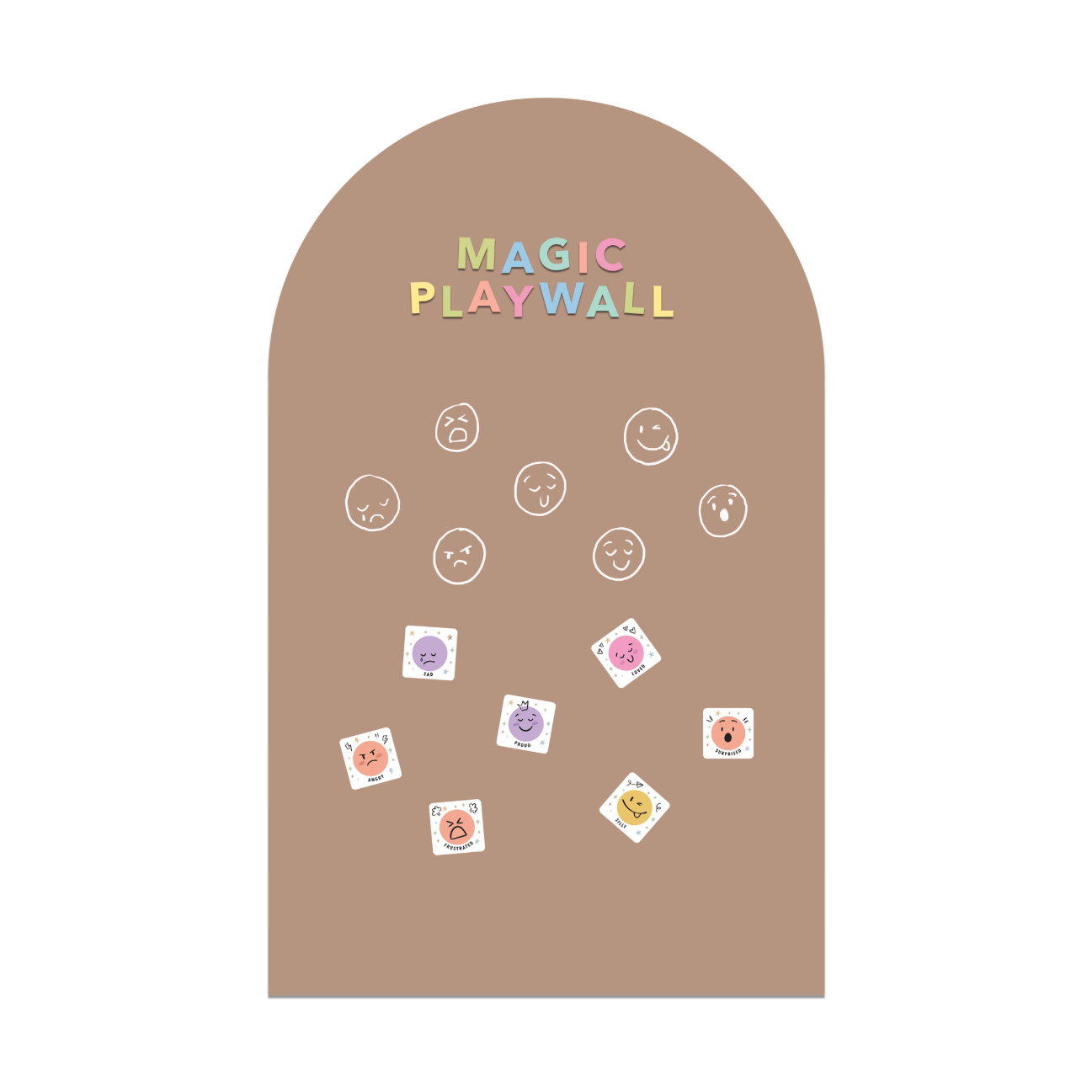 Magic Playwall - Arch Magnetic Wall Decal (Caramel)