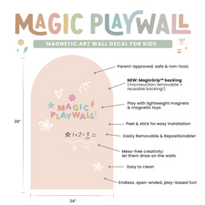 Magic Playwall - Arch Magnetic Wall Decal (Blush)