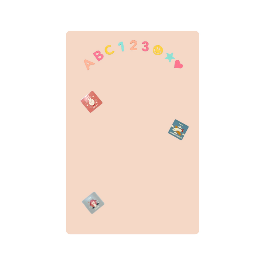 Rectangular Magic Playwall - Magnetic Wall Decal (Blush)