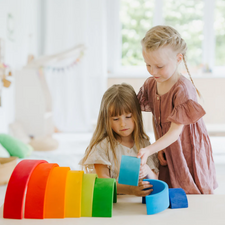 Grimm's Large Stacking Rainbow (12 Pcs)