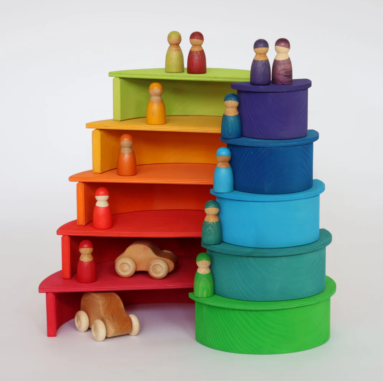 Grimm's Large Stacking Rainbow (12 Pcs)