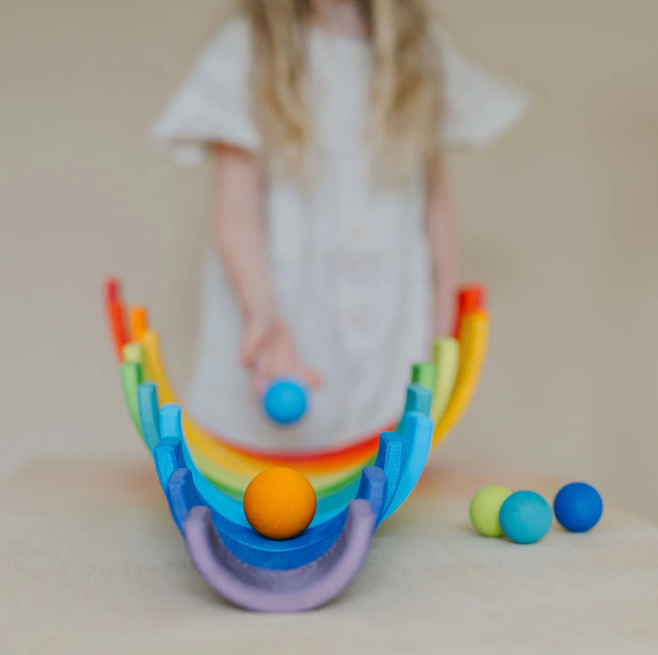 Grimm's Large Stacking Rainbow (12 Pcs)