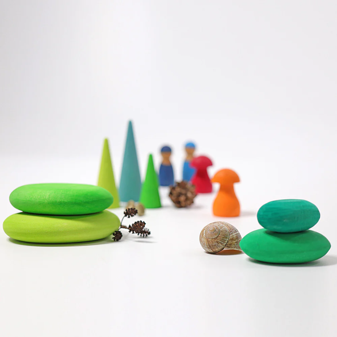 Grimm's Wooden Moss Pebbles
