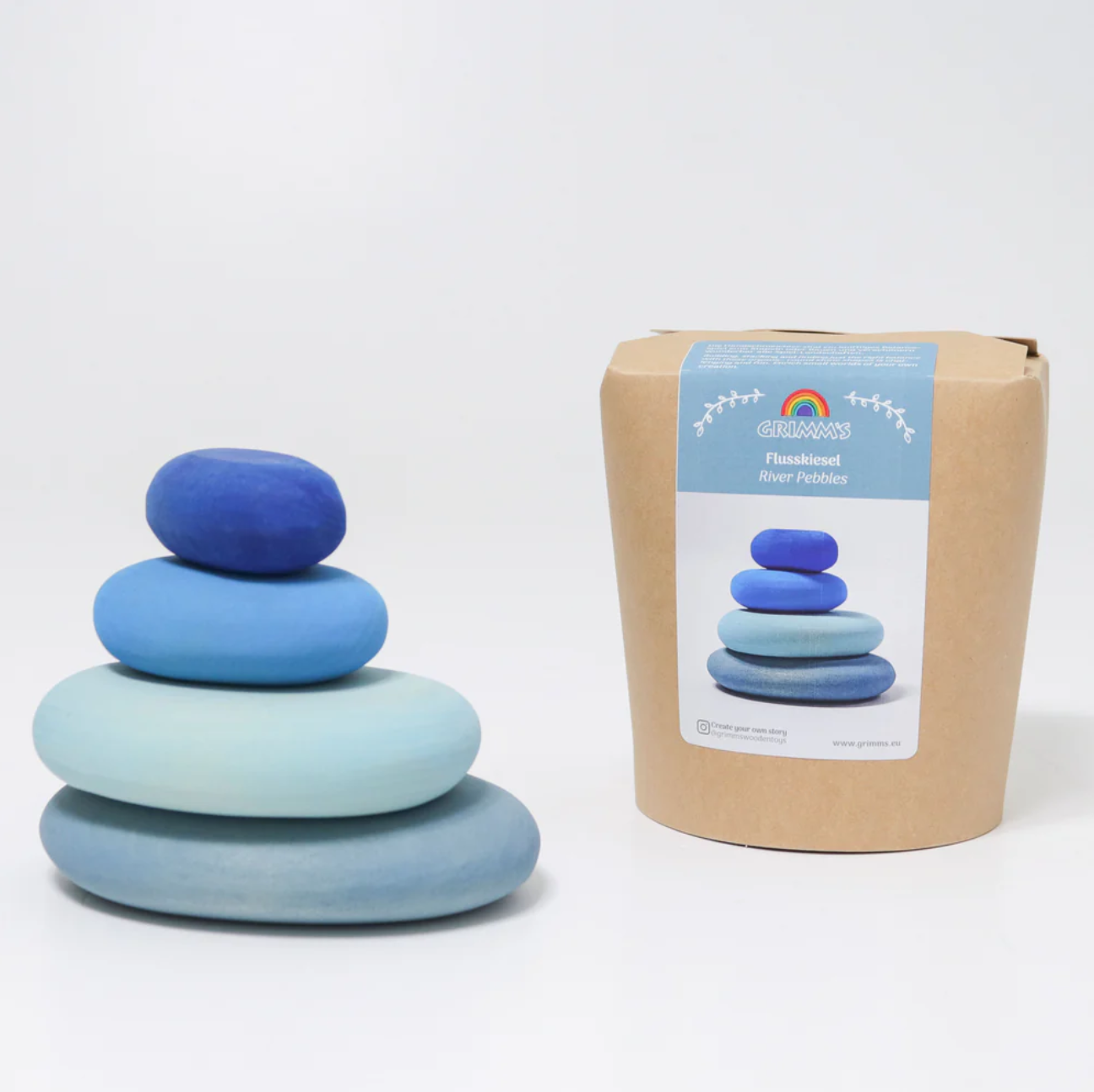 Grimm's Wooden River Pebbles