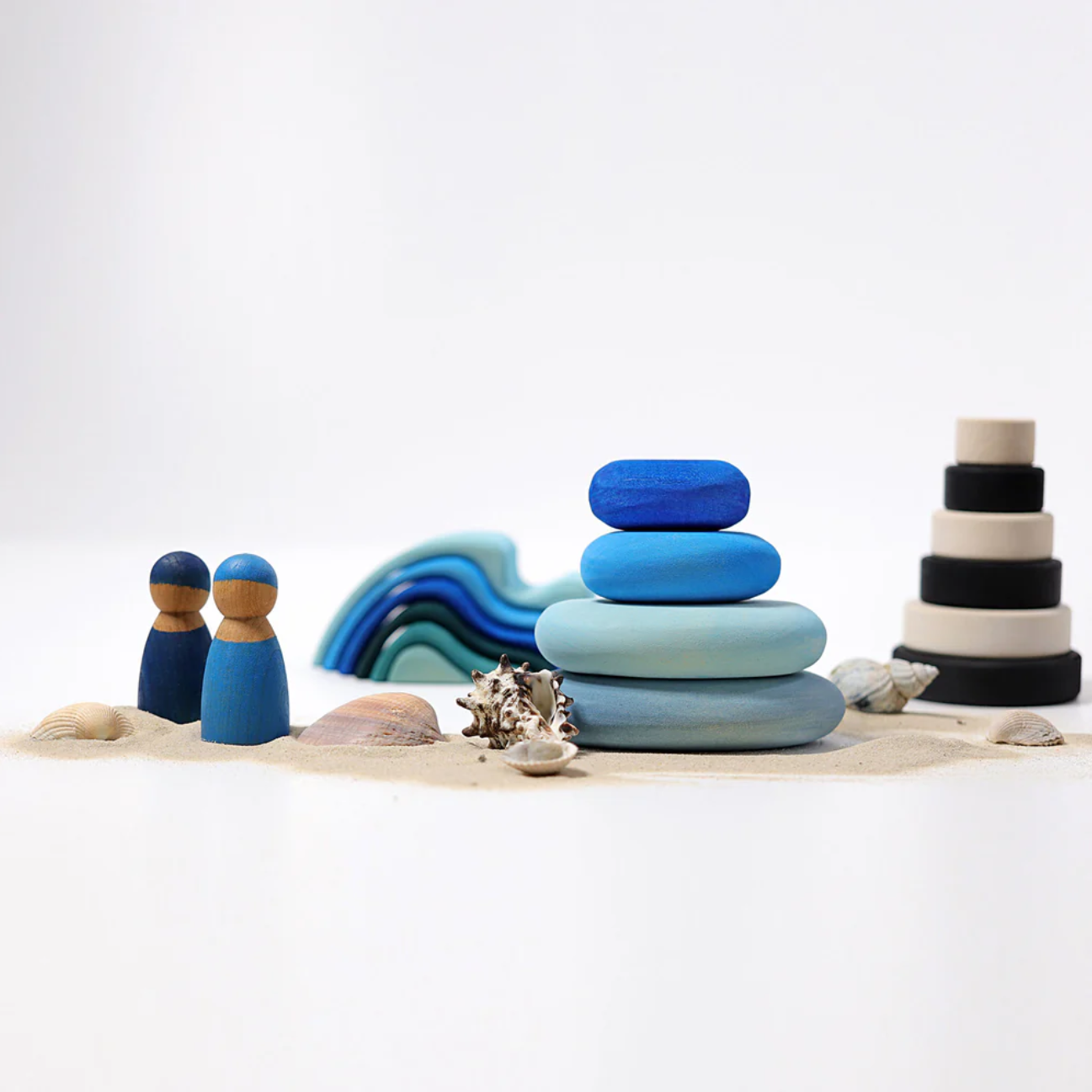 Grimm's Wooden River Pebbles