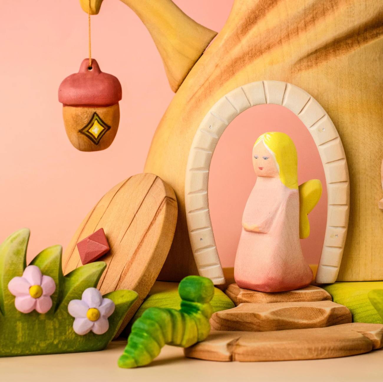 PRE-ORDER Bumbu Wooden Fairy (Coral)