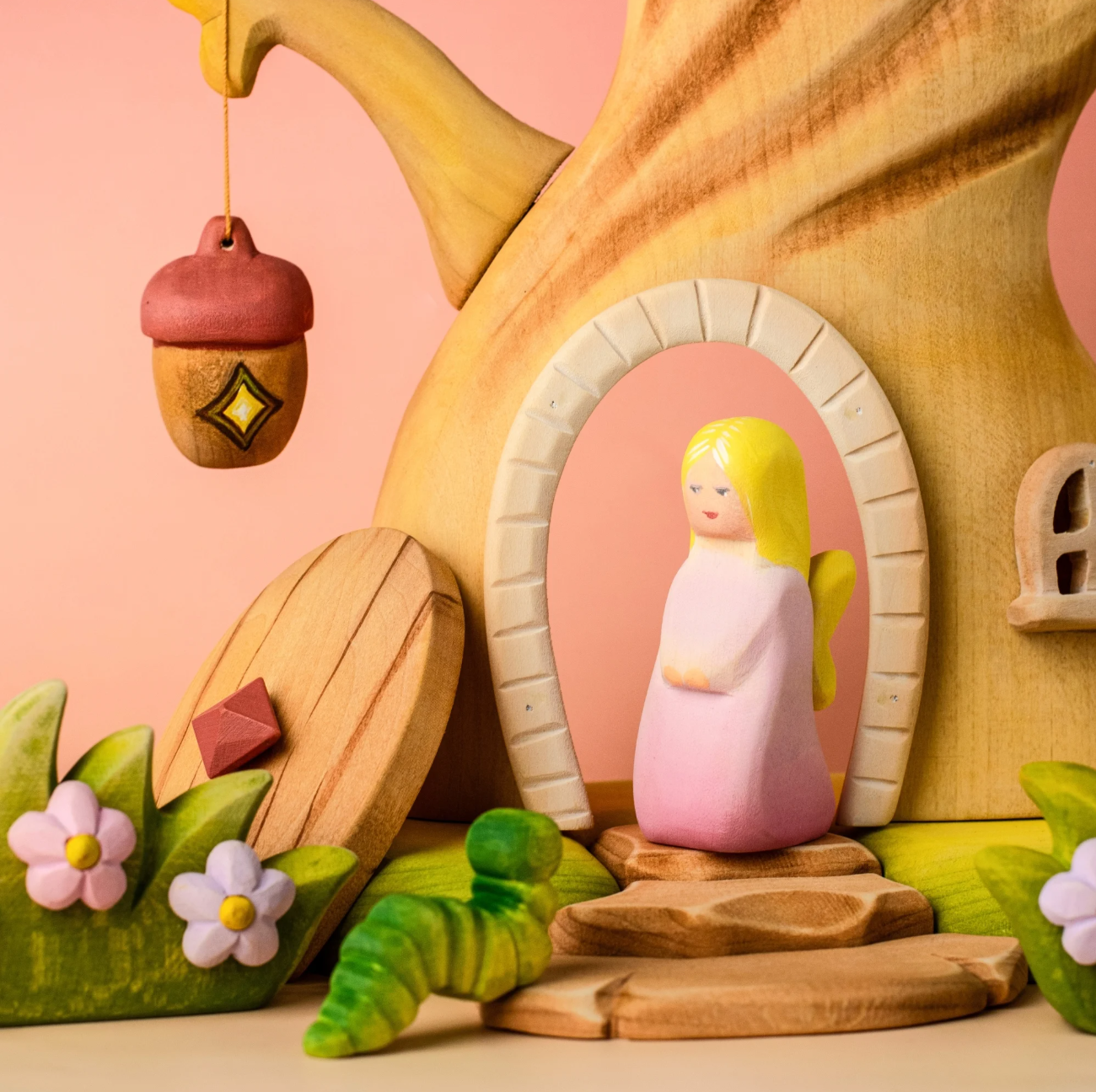 PRE-ORDER Bumbu Wooden Fairy (Pink)