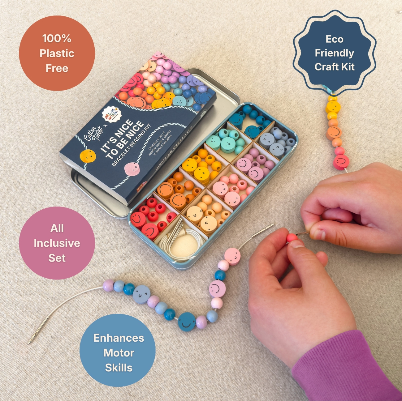 It's Nice To Be Nice Bracelet Beading Craft Kit