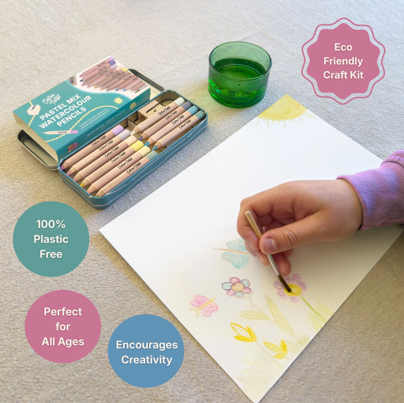 Watercolour Pencils Art Set (Pastel)