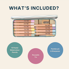 Watercolour Pencils Art Set (Pastel)