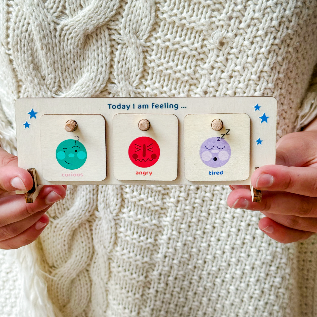 Wooden Feelings Chart for Kids