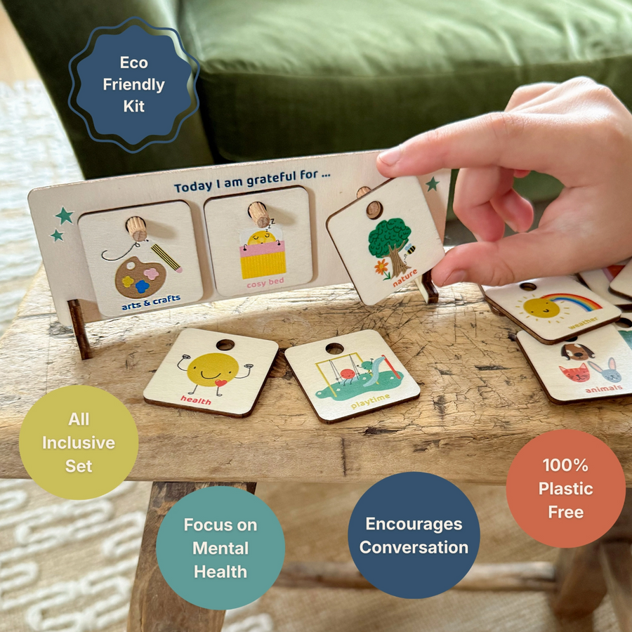 Wooden Gratitude Chart for Kids