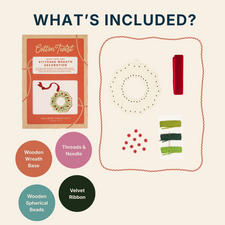 Make Your Own Stitched Decoration Craft Kit (Wreath)