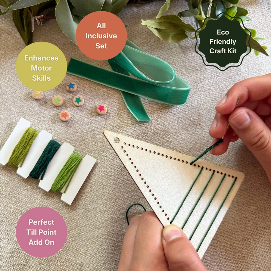 Make Your Own Stitched Decoration Craft Kit (Christmas Tree)