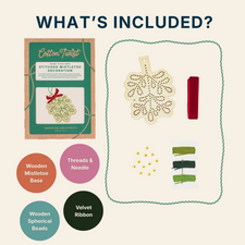 Make Your Own Stitched Decoration Craft Kit (Mistletoe)