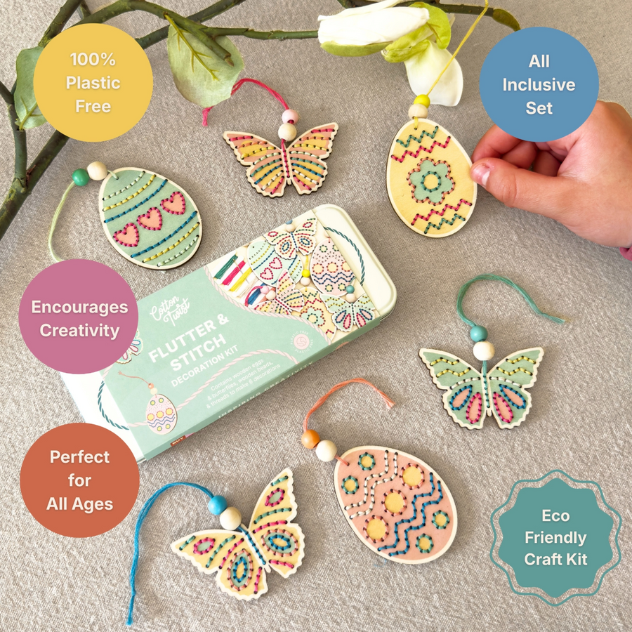 Flutter & Stitch Decoration Kit - Easter Craft Kit