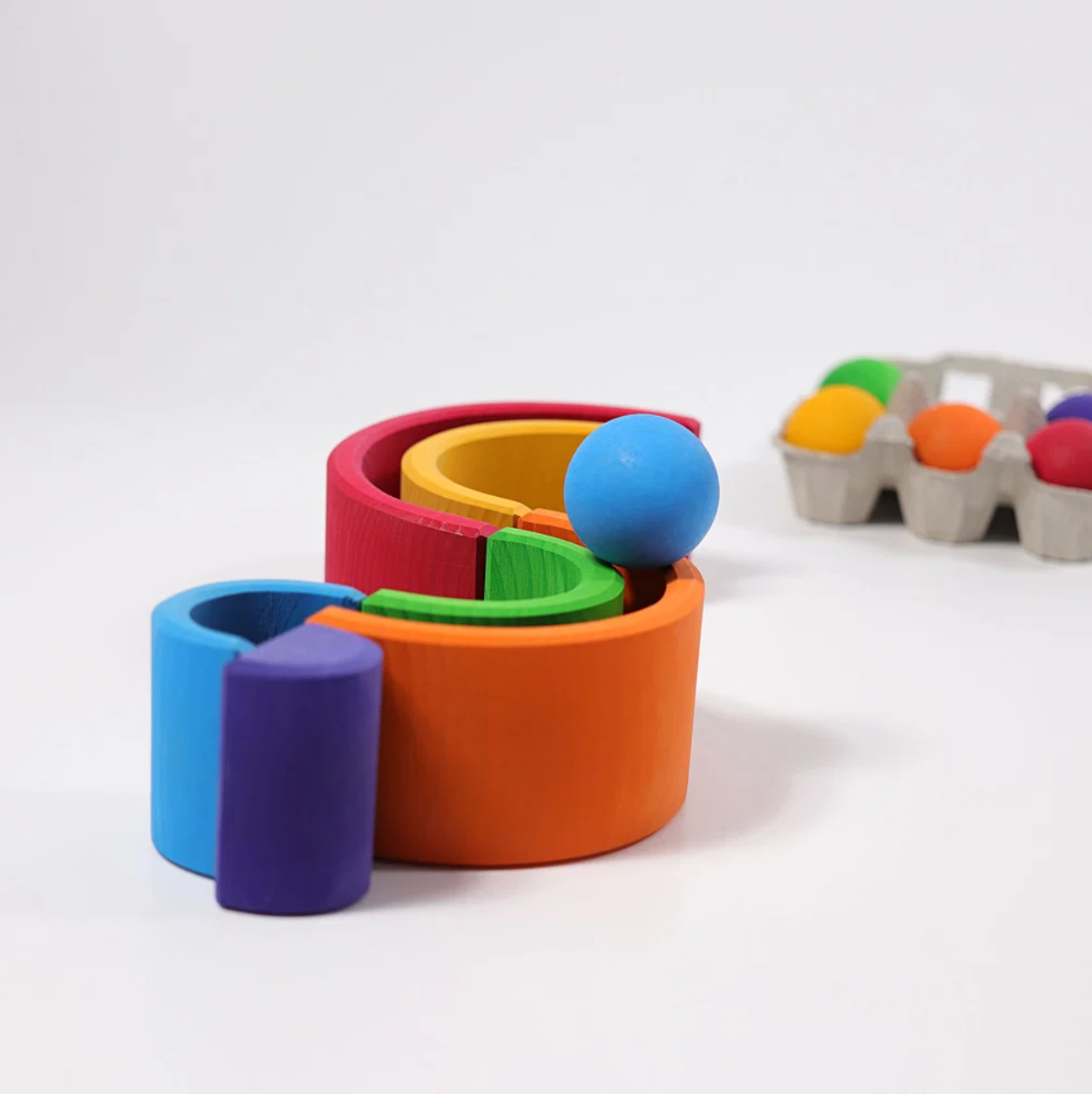 Grimm's Medium Stacking Rainbow (6 Pcs)