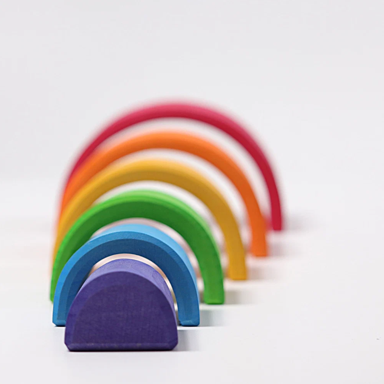 Grimm's Medium Stacking Rainbow (6 Pcs)