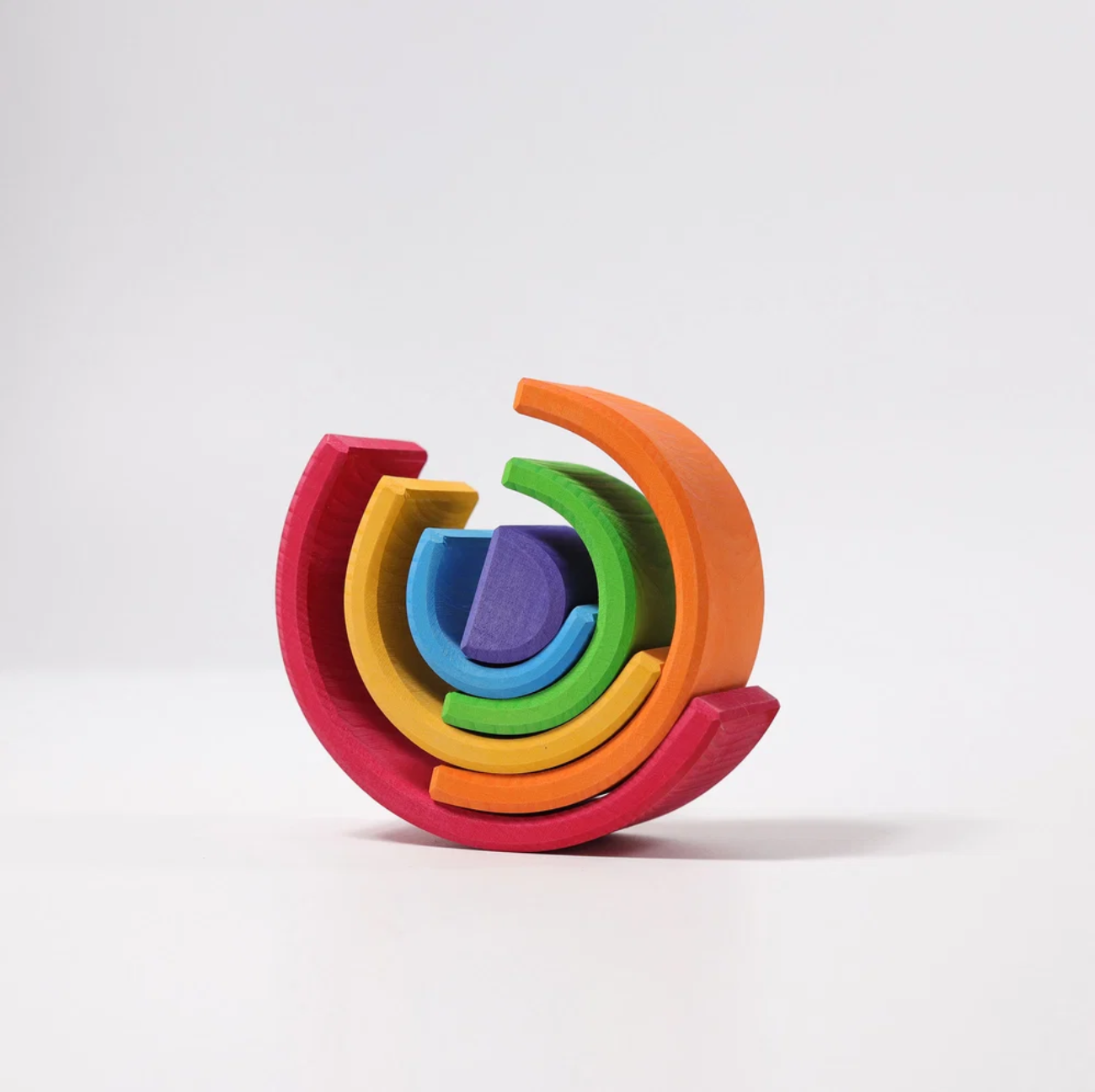 Grimm's Medium Stacking Rainbow (6 Pcs)