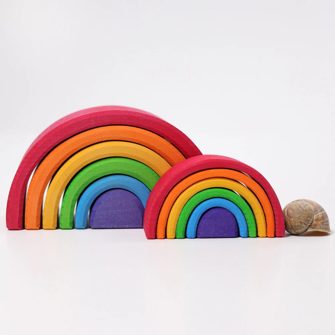 Grimm's Medium Stacking Rainbow (6 Pcs)