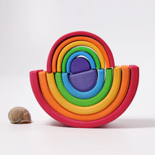 Grimm's Medium Stacking Rainbow (6 Pcs)