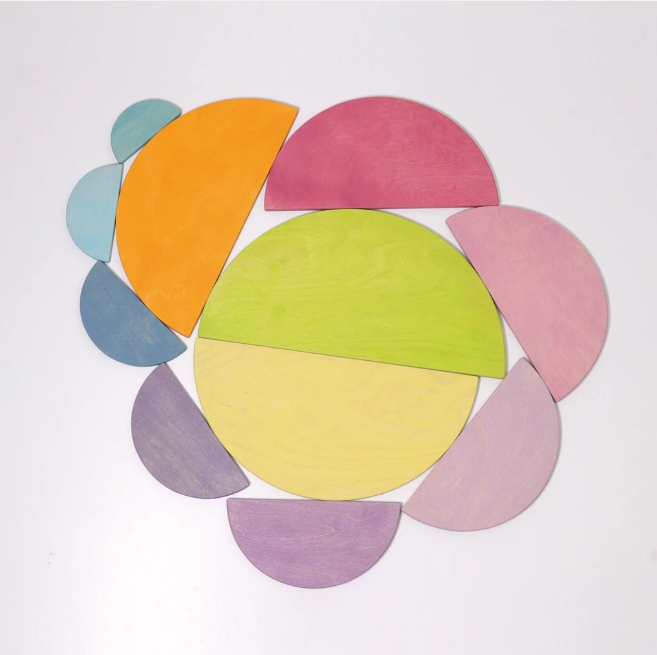 Grimm's Pastel Semi-Circles (11 Pcs)