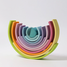 Grimm's Large Stacking Rainbow - Pastel (12 Pcs)