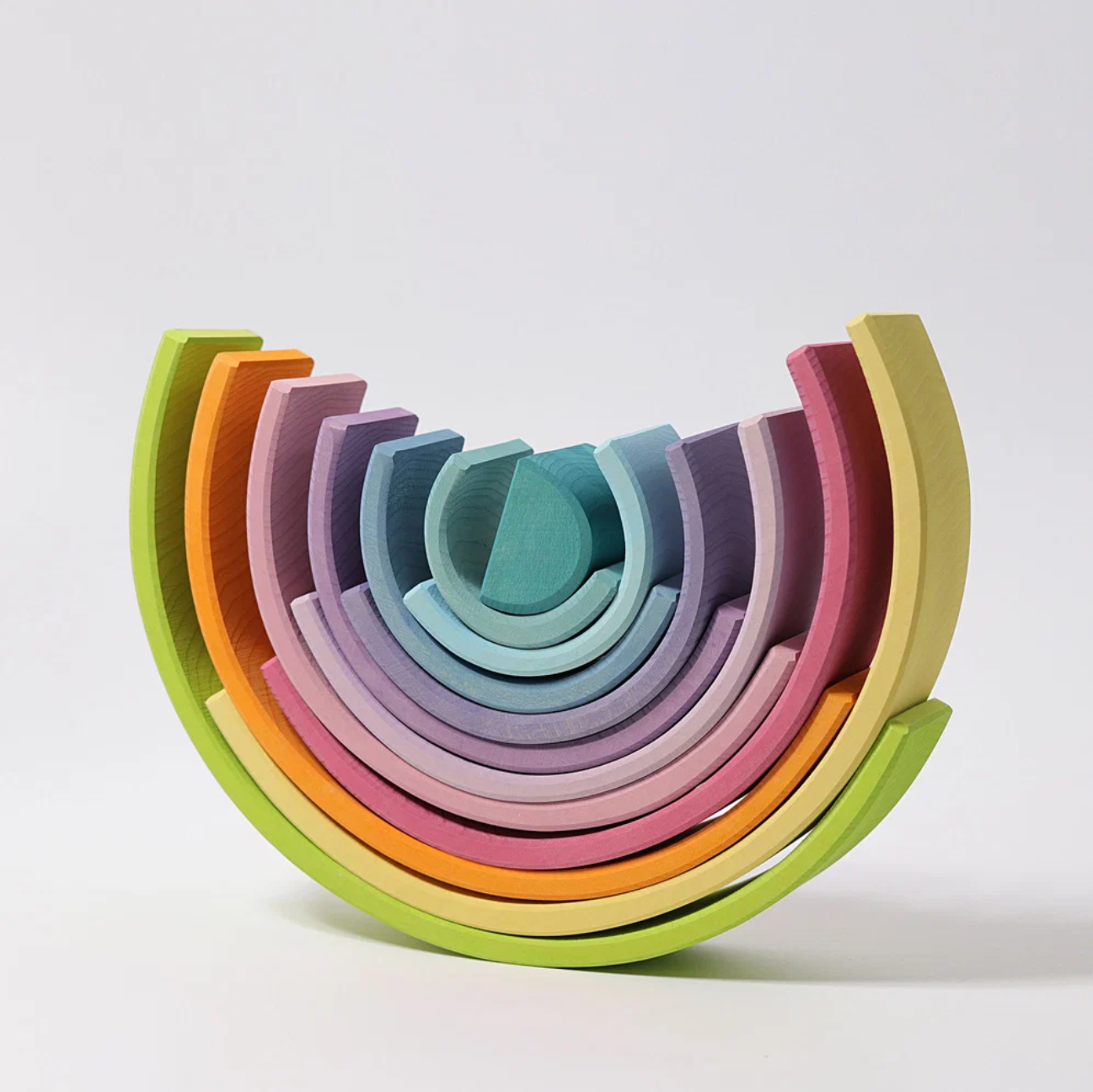 Grimm's Large Stacking Rainbow - Pastel (12 Pcs)
