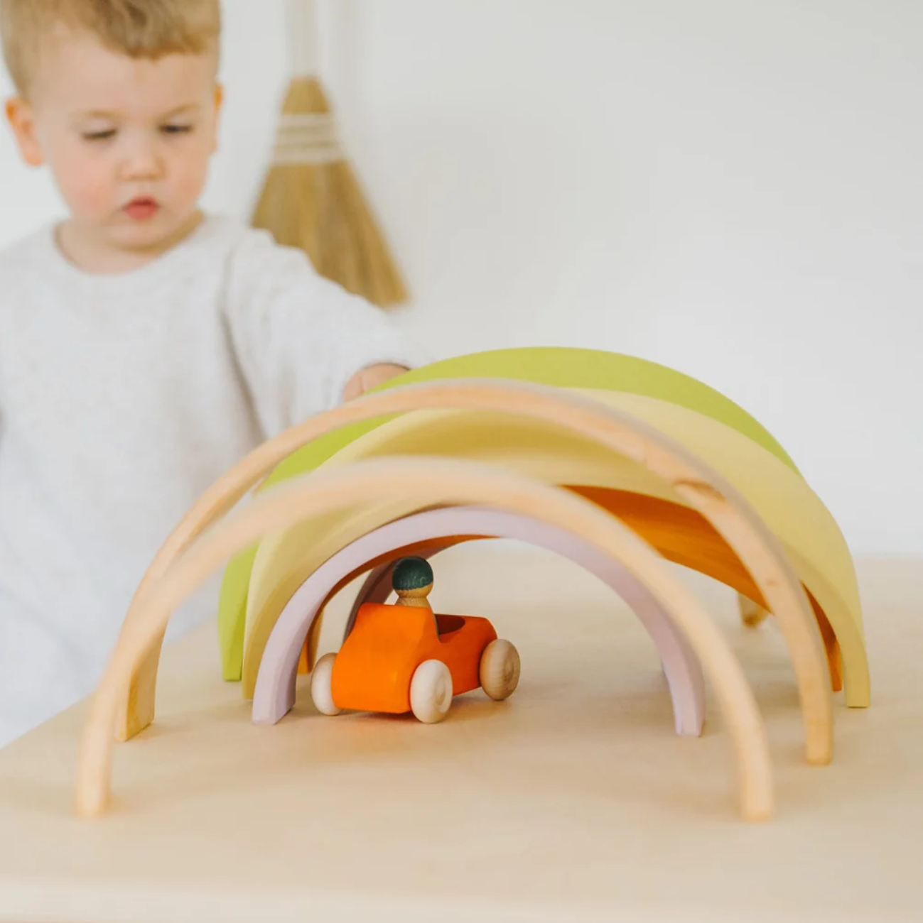 Grimm's Large Stacking Rainbow - Pastel (12 Pcs)