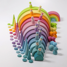 Grimm's Large Stacking Rainbow - Pastel (12 Pcs)