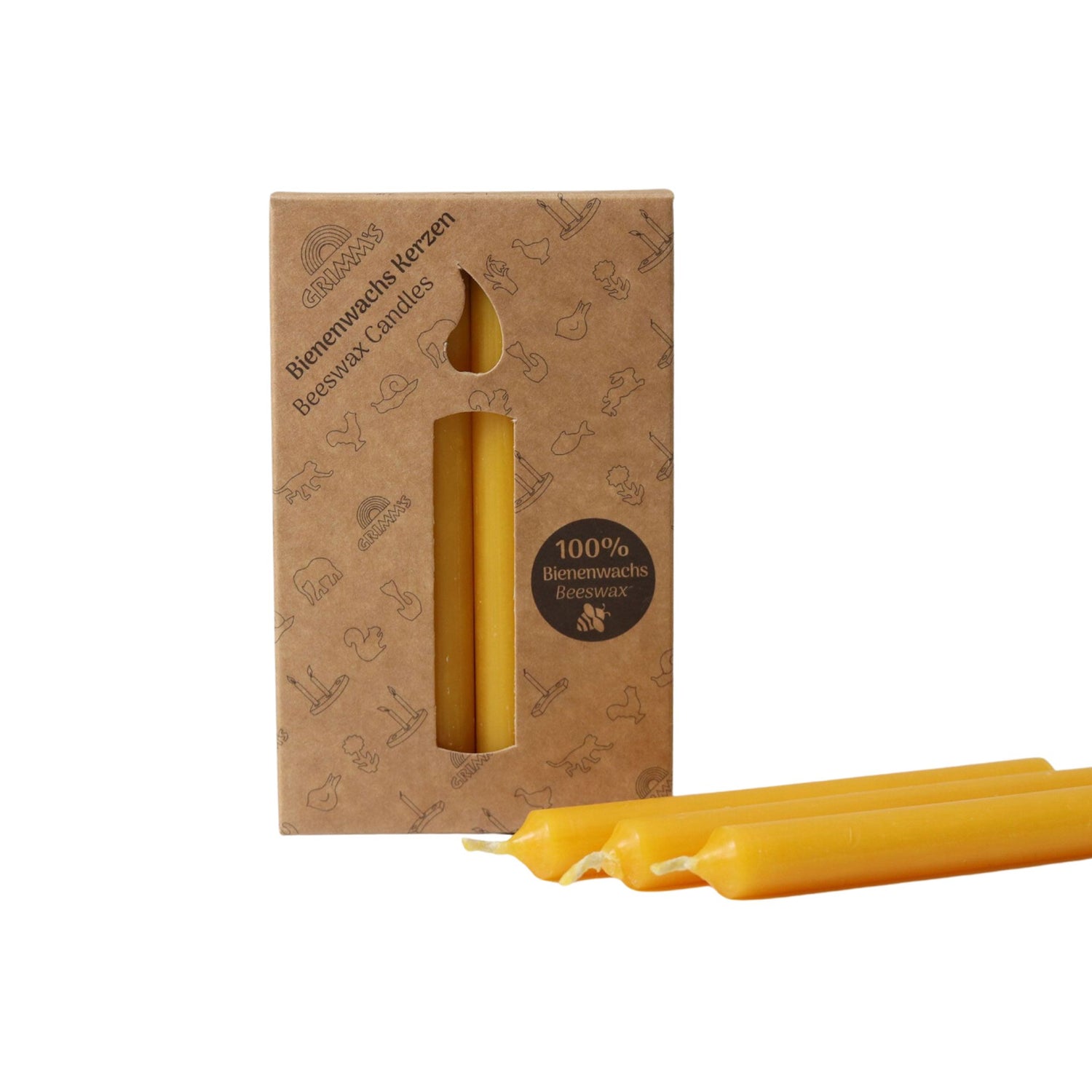 Grimm's 100% Beeswax Candles (Amber)
