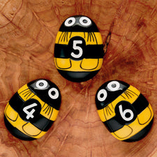Yellow Door Honey Bee Number Stones (Set of 20)