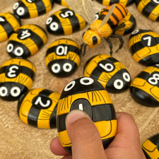 Yellow Door Honey Bee Number Stones (Set of 20)