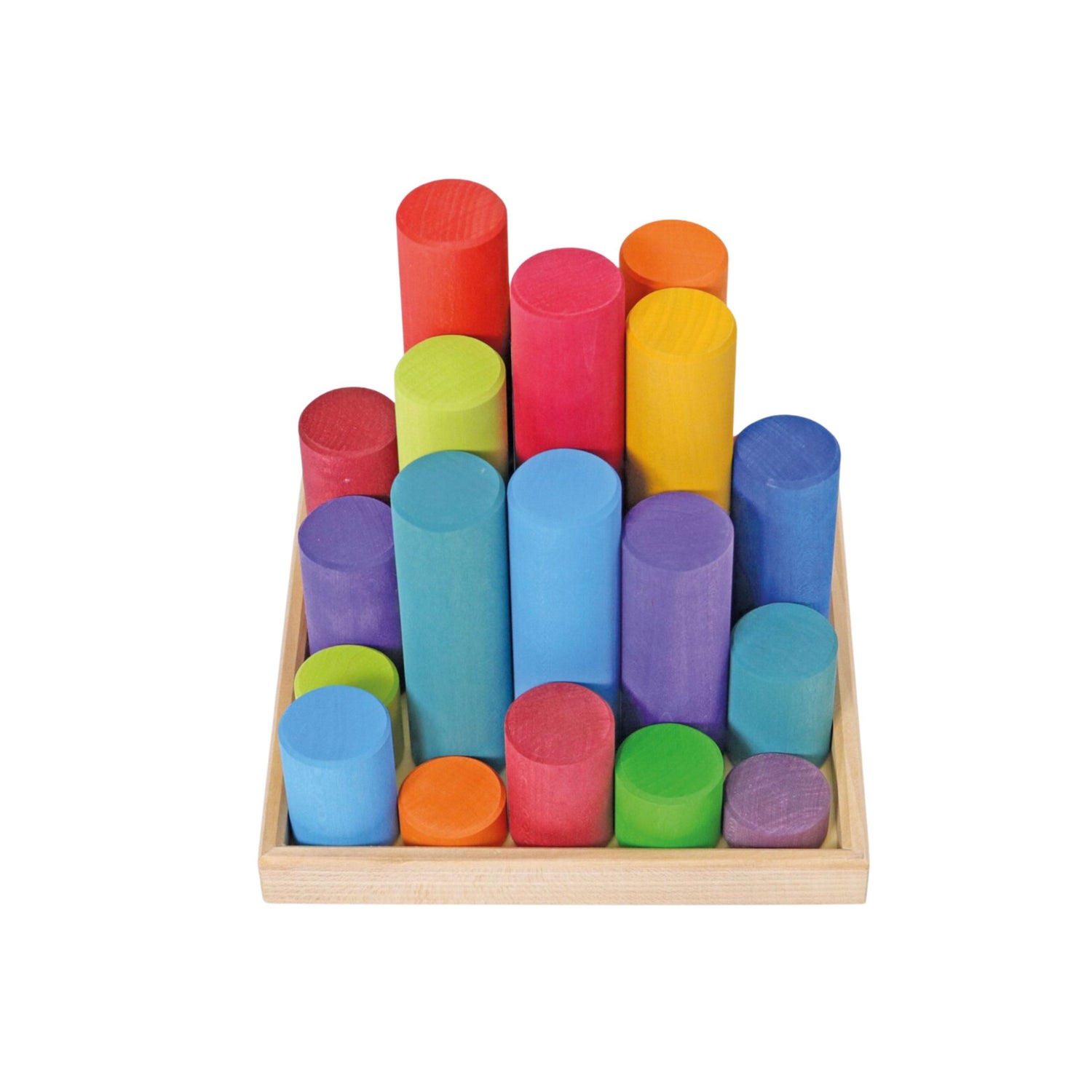 Grimm's Large Building Rollers (Rainbow)
