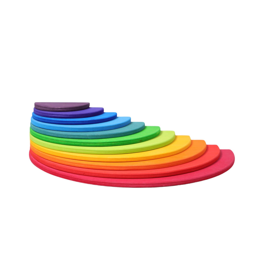 Grimm's Large Rainbow Semi-Circles (11 Pcs)