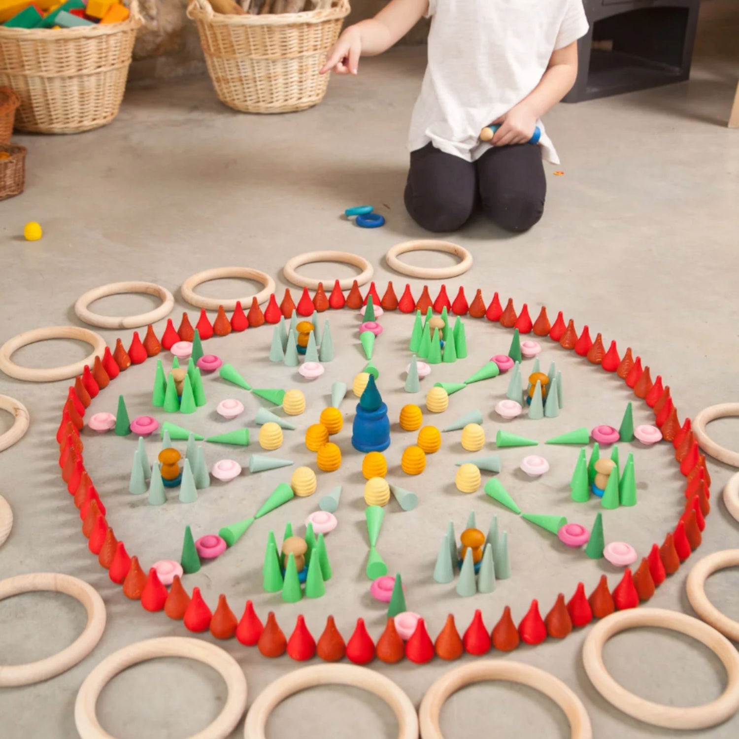 Graphat Toy Grapat Mandala Green Cones | Canada's Eco Toys I Playful Peacock – The ...