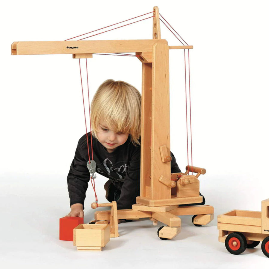 Loading Fork Extension for Cranes | Wooden Toy Vehicle Accessory