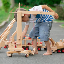 Fagus Loading Fork Extension for Cranes | Wooden Toy Vehicle Accessory
