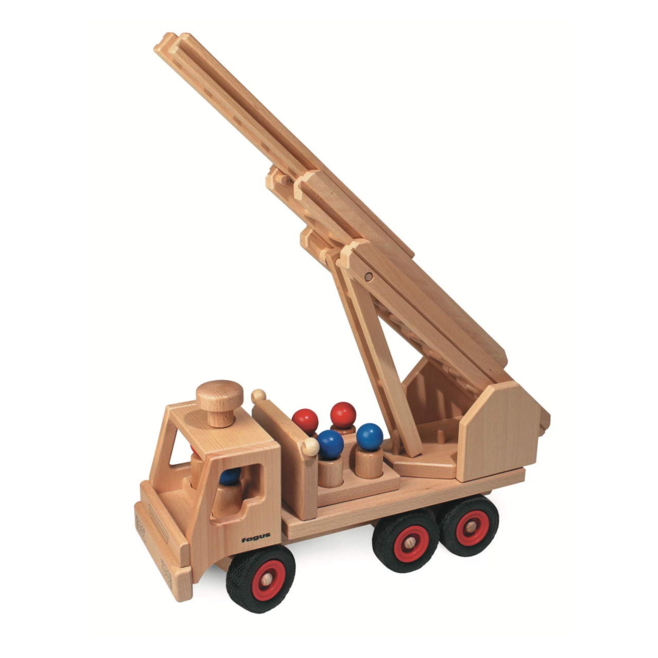 Fagus Wooden Toy Fire Truck | Play Vehicle | The Playful Peacock